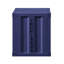 Table de chevet bleue pratique avec charge USB et fabrication en métal robuste pour les chambres modernes