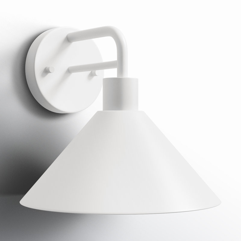 Fayra Industrial Wall Sconce, White