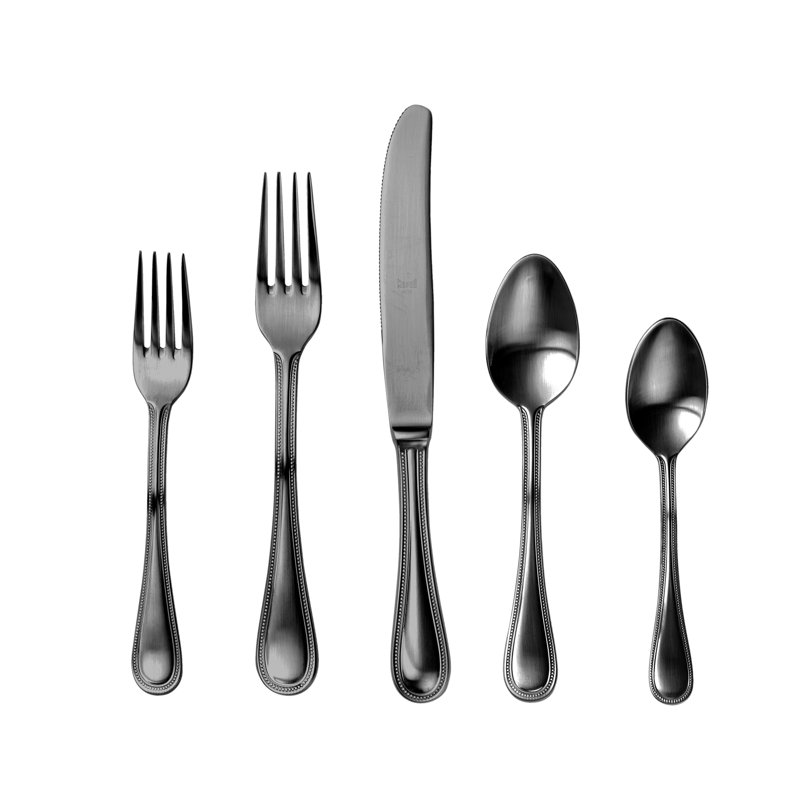 Ensemble de 20 pièces Perla, Noir or givré