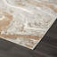 Tapis brun / beige à motif abstrait marbré-1790849794