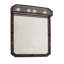 Arabesque Flat Metal Lighted Wall Mirror