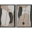 «Emerald Green Mid-Century», 2 pièces sur toile-99015905-99015904