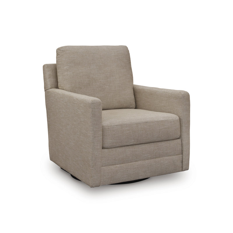 Fauteuil d'appoint pivotant Freybourne nouvelle génération Nuvella, Brun