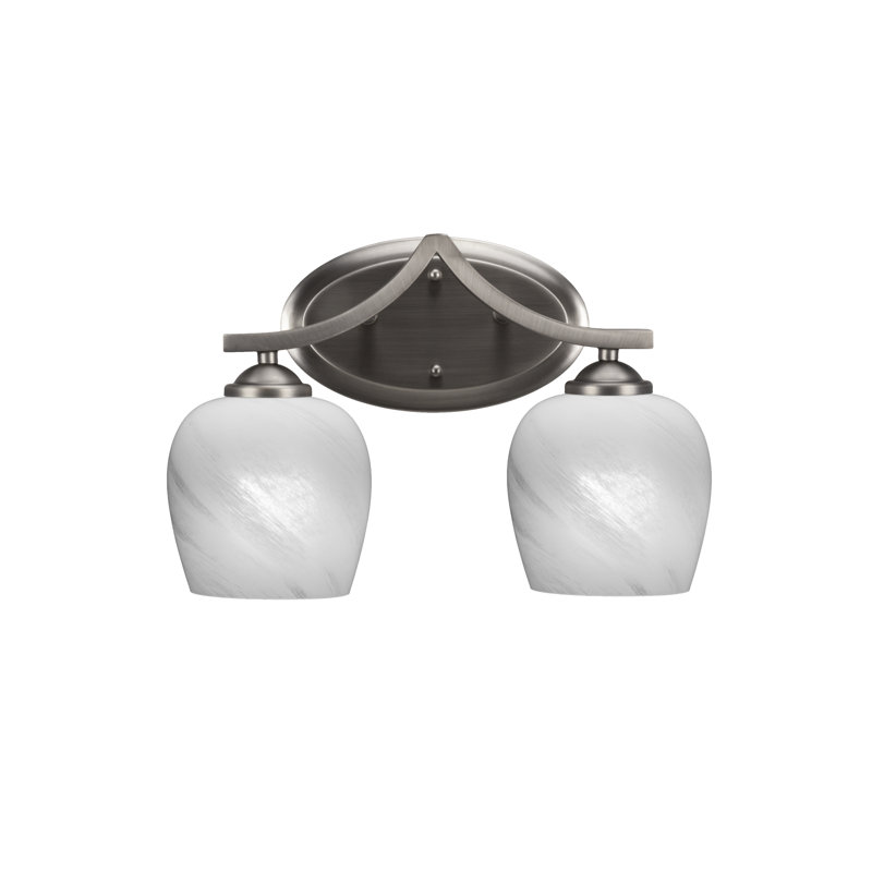 Zilo 2 Light Bath Bar, Graphite