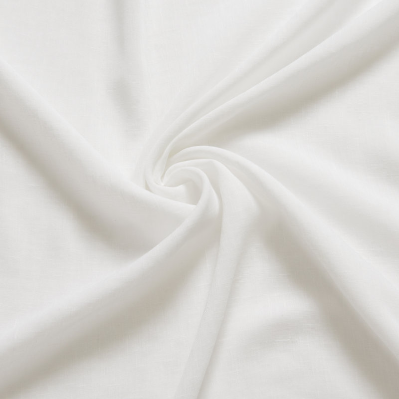 Jaylene Sheer Tie Top Curtain, White, 52" x 84"
