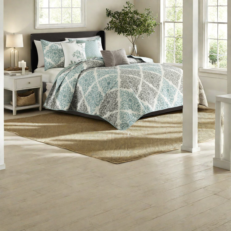 Ensemble de literie réversible de qualité supérieure, courtepointe 100% coton, style transitionnel, idéal pour la maison
