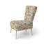 Chaise d'appoint rembourrée Orange Poppies Garden Serenety