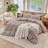 DONEUS Striped Duvet Cover Set 100% Washed Cotton Linen Like Soft Feelling 3 Pieces Bedding Set-121887706-121887699