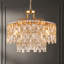 Lustre en cristal 6 lumières Modern Gold Modern