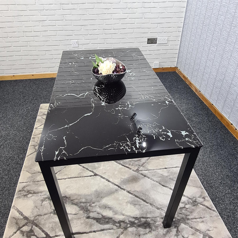 Glass Top Dining Table