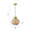 1 - Light Brushed Gold Pendant-24337574