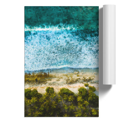 The Beach In The Maldives - No Frame Print