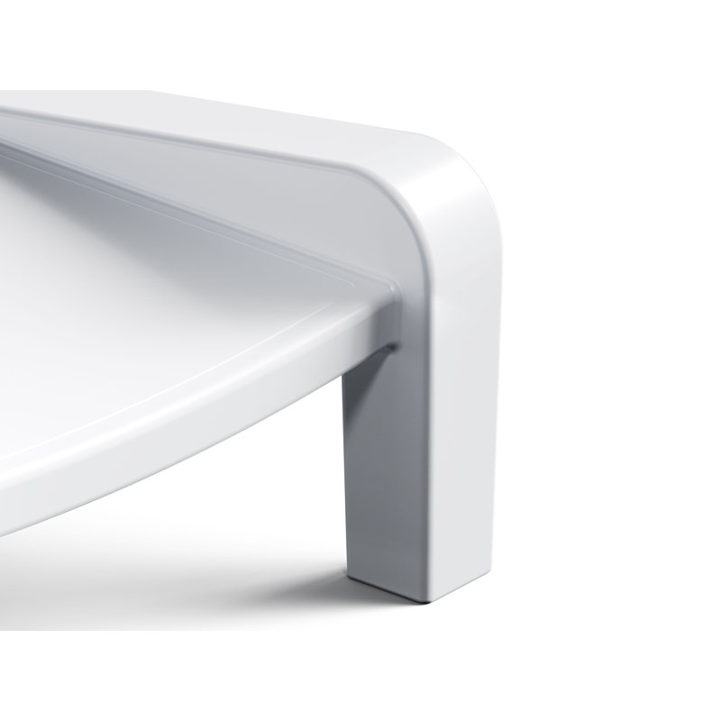 Deck Outdoor Chaise Lounge, Highcloue White