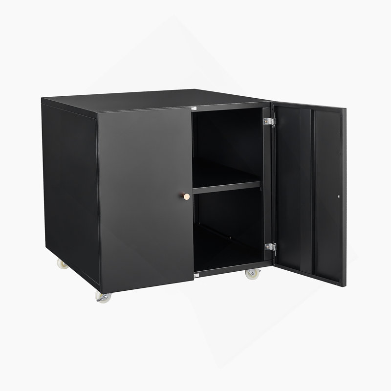 Armoire de rangement durable à pieds en métal avec une surface lisse et une mobilité facile pour une vie organisée et un espace de travail