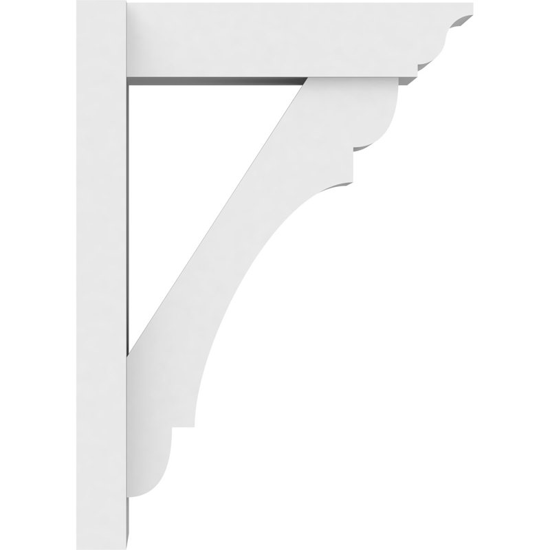 Perspectives en PVC de qualité architecturale avec extrémités traditionnelles, L 7 po, H 22 po x P 16 po