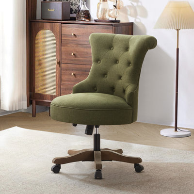 Asyra Wide Back Tufted Swivel Task Chair
