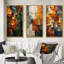 «Hardedge Art Earthy Euphony II», 3 pièces sur toile-784046648-784046649