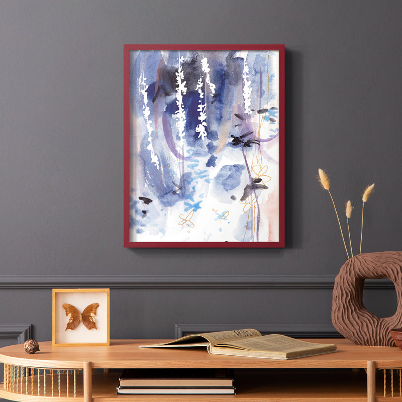 «Late Night Breeze II», reproduction encadrée - bois massif, Blanc, H 14 po x l 11 po