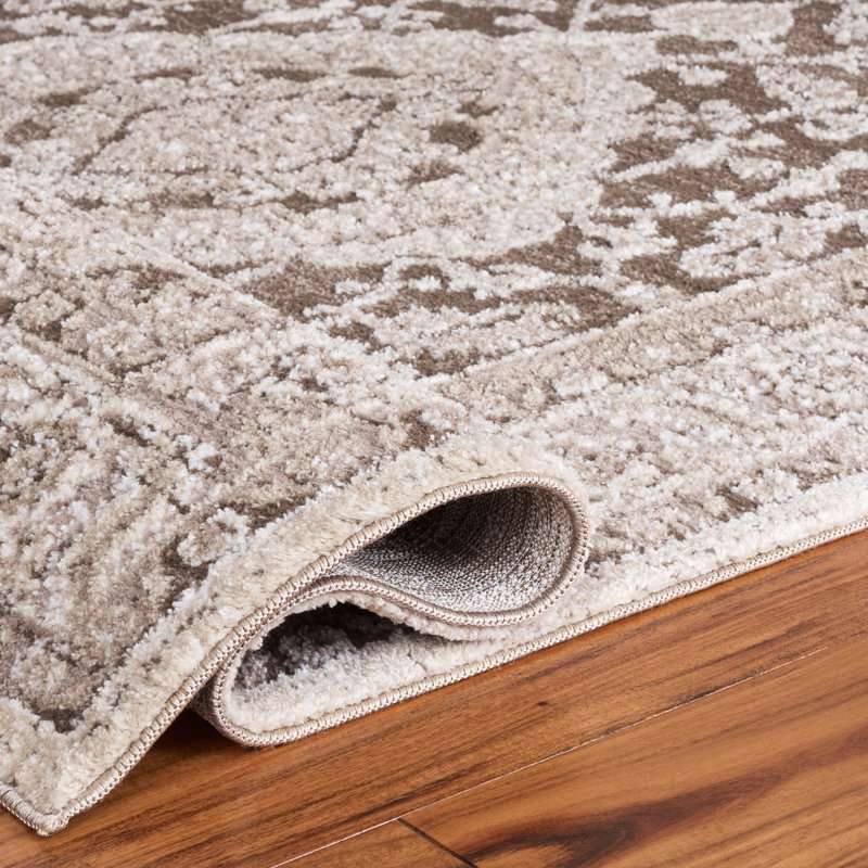 Lunara Power Loom Polyester; Jute/Sisal; Polypropylene Plastic Oriental Indoor Rug, 6'-7" x 6'-7" Square
