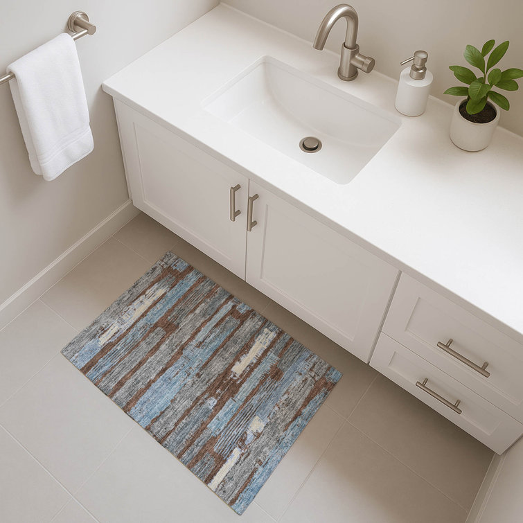Premium Machine Washable Slesnick AMF1665 Stripes Rug