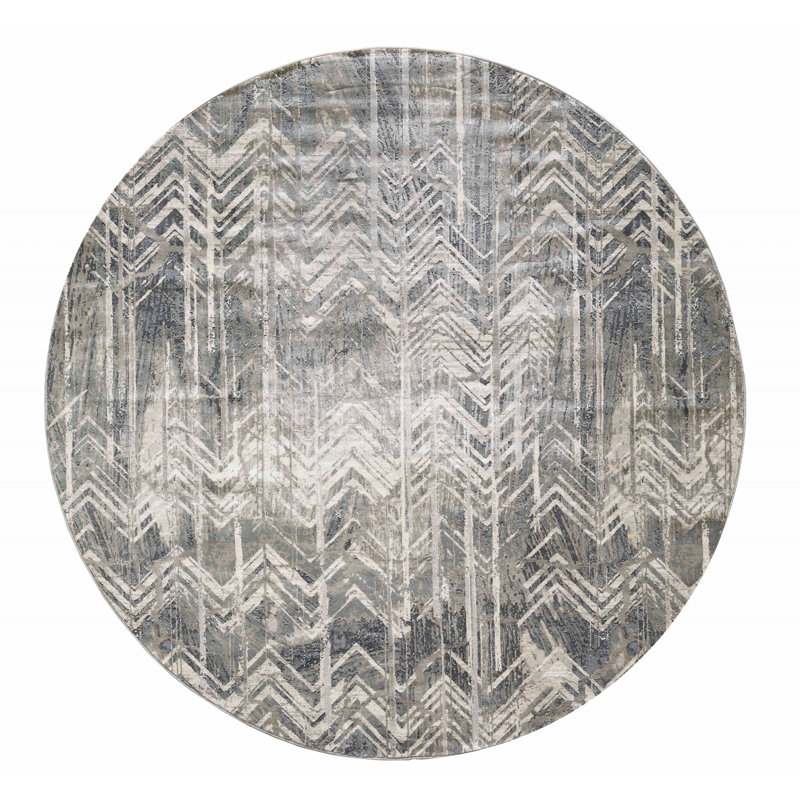 Tapis gris / bleu