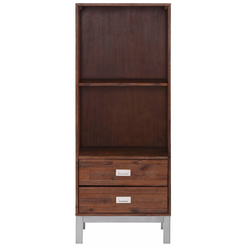 London 140 cm H x 55 cm W Solid Wood Standard Bookcase