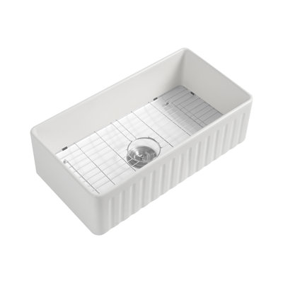36'' L Farmhouse / Apron Single Bowl Fireclay Kitchen Sink