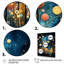 "Blue Odyssey" abstrait bleu sur toile-1059795155-1059795154