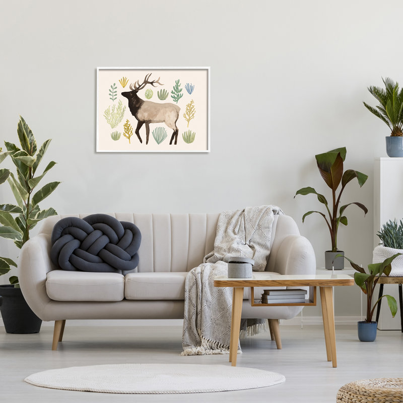 Élan de Southwestern, Giclée encadrée blanc bord de mer, H 24 po x l 30 po