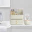 Organisateur de maquillage grand organisateur de maquillage avec porte-pinceaux cosmétiques organisateurs de soins de la peau avec couvercle et tiroirs