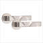 1 Pair Modern Nova Design Premium Door Handles on Round Rose with 3" Ball Bearing Hinges and 2.5" Tubular Latch-432496083