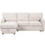 Canapé-lit modulaire beige avec rangement pratique et lit, sensation-328431651