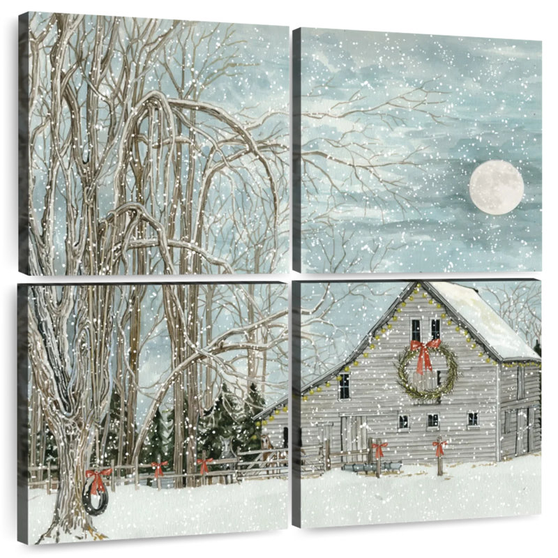 Lilie Christmas Eve Moon, 45" H x 45" W