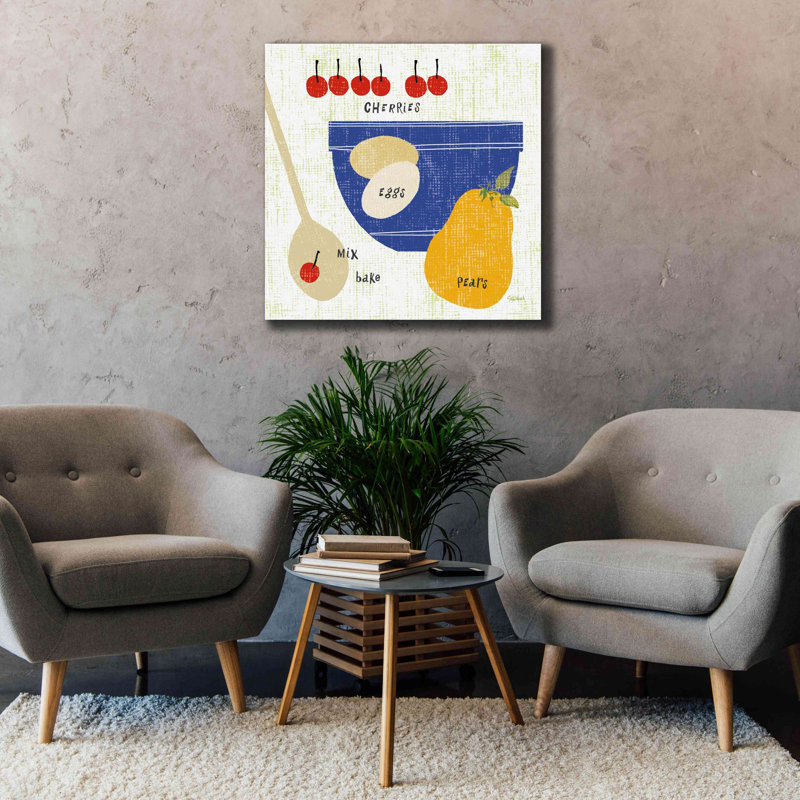 «Bake It I» par Sue Schlabach, estampe numérique sur toile, L 37 po x H 37 po