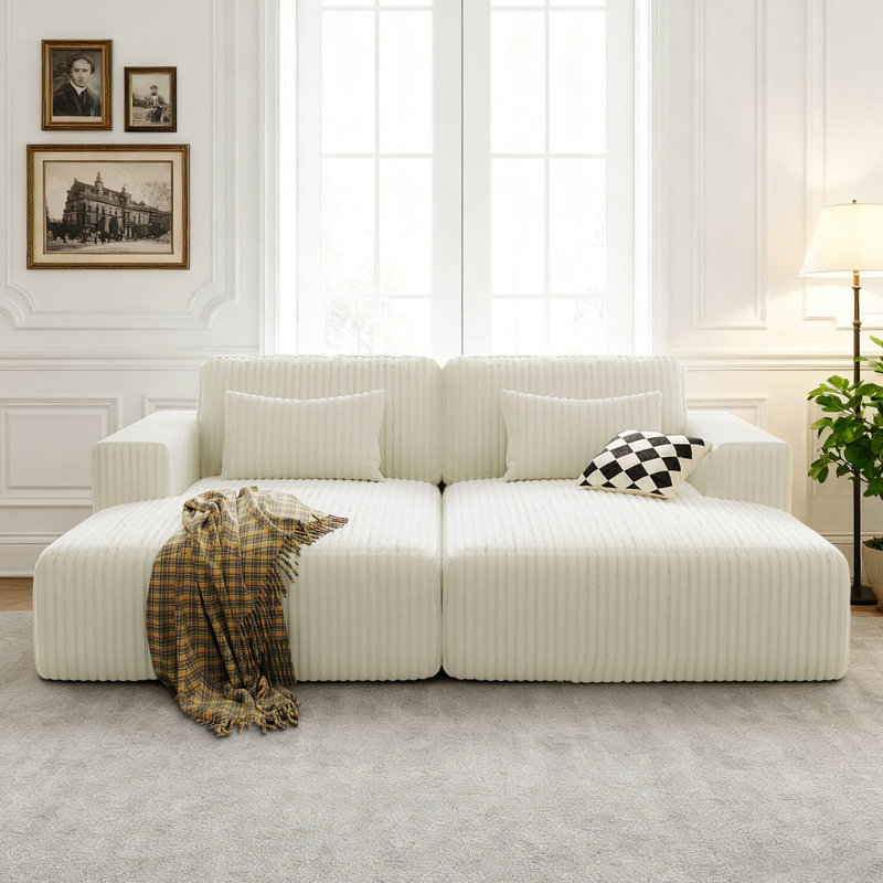 Canapé-lit 87 po, Beige