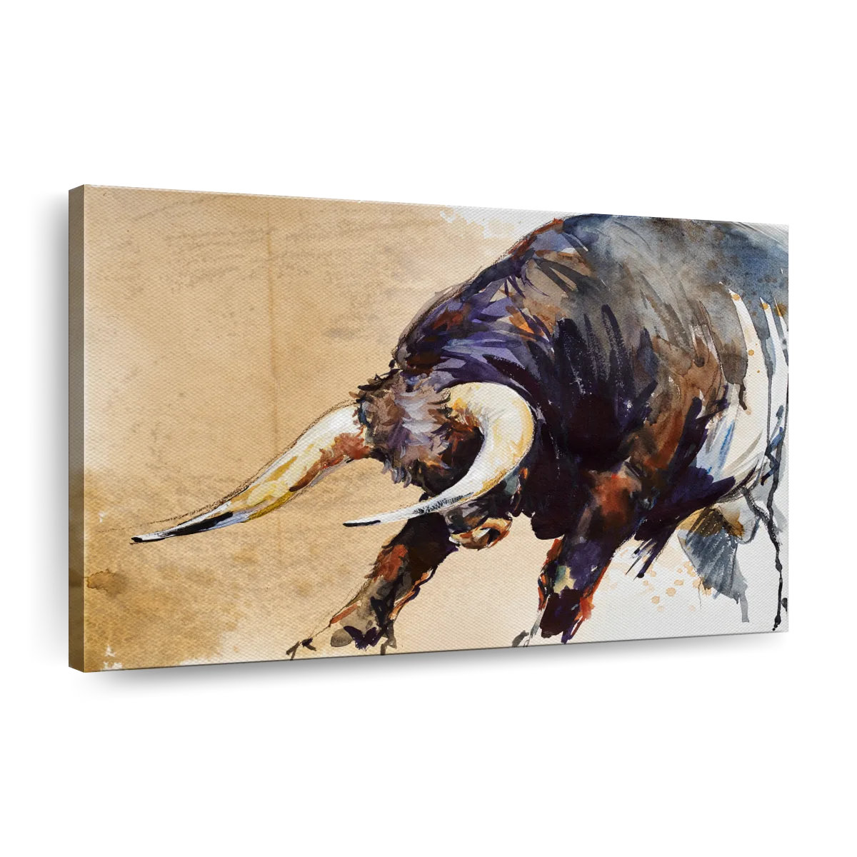Union Rustic Raging Bull On Canvas Print Wayfair