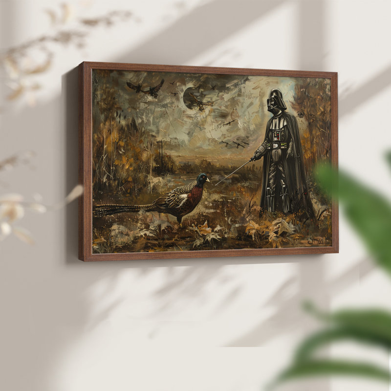 Série florale CCXXXIV - reproduction encadrée, H 16 po x l 20 po, Noyer