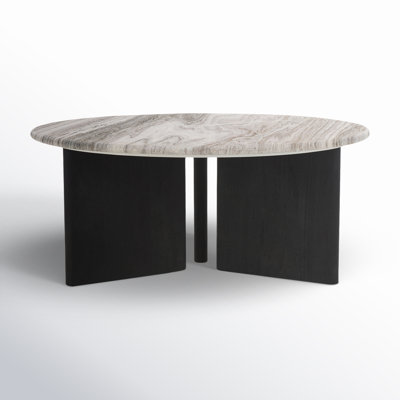 Ferney Round Marble Top Coffee Table by Joss & Main
