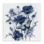 Toile indigo coquelicots et papillons, design par Paul Brent-2018842828