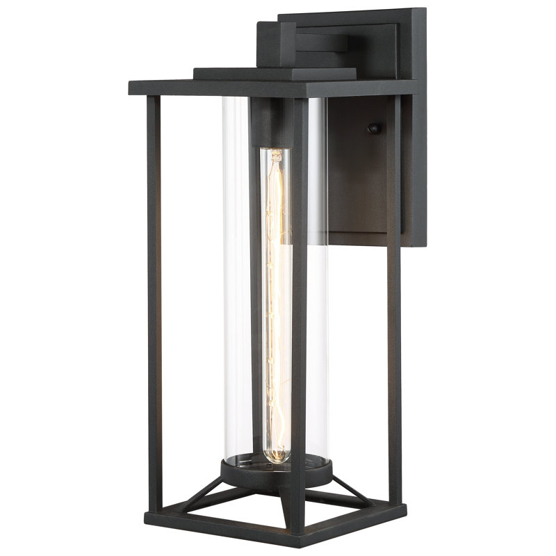 Lanterne murale noire Jonathan, H 17,25 po x l 7 po x P 9 po