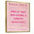 Toile avec cadre flottant or