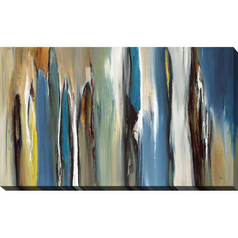 « fields of blue », reproduction d’art sur toile tendue, H 18 po x l 30 po