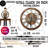Wall Clock 24" Round Oversized for Living Room decor with Real Moving Gears America Collection-73808859