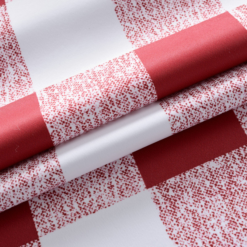 Burtonsville Buffalo Plaid Curtains 2 Panels Grommet Curtain Blackout Thermal Insulated Window Drapes, Red, 52" W x 120" L