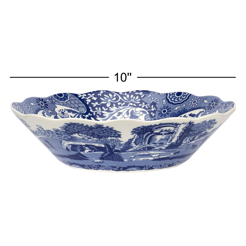 Bol à marguerite italien bleu Spode 10 po