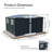 Outdoor metal Frame Storage Shed with 4 windows and vent