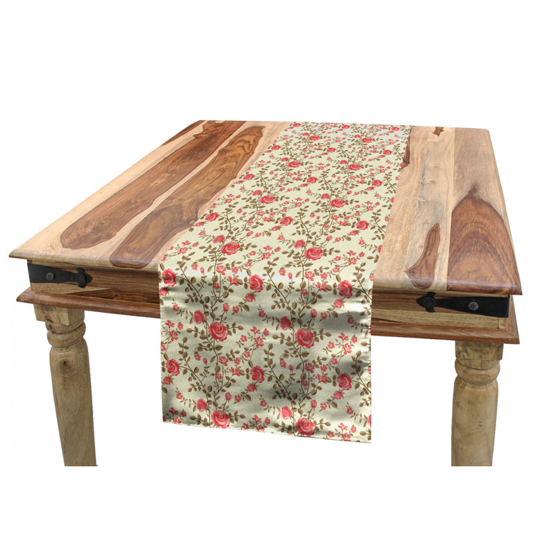 Rose Table Runner, 90" x 16"