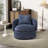 29.9" W 360 Degree Swivel Upholstered Barrel Chair-1350807785