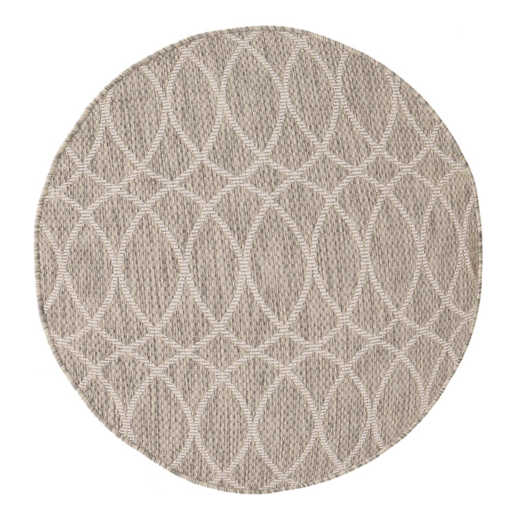 Tapis treillis d'extérieur gris clair
