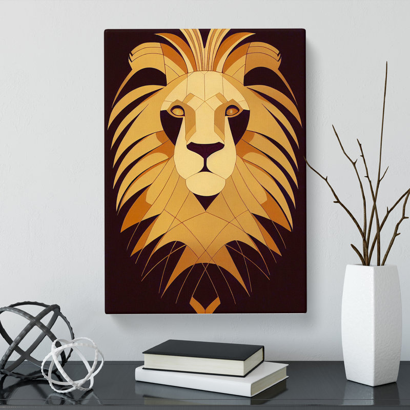 Lion Deco Vol.1 - Wrapped Canvas, 60cm H x 40cm W x 3cm D